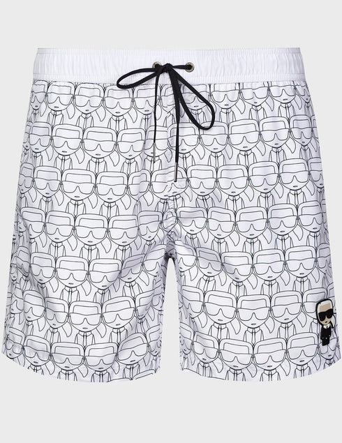 Karl lagerfeld swimsuit pants קארל לגרפלד במכנס בגד ים היסטרי בצבע לבן